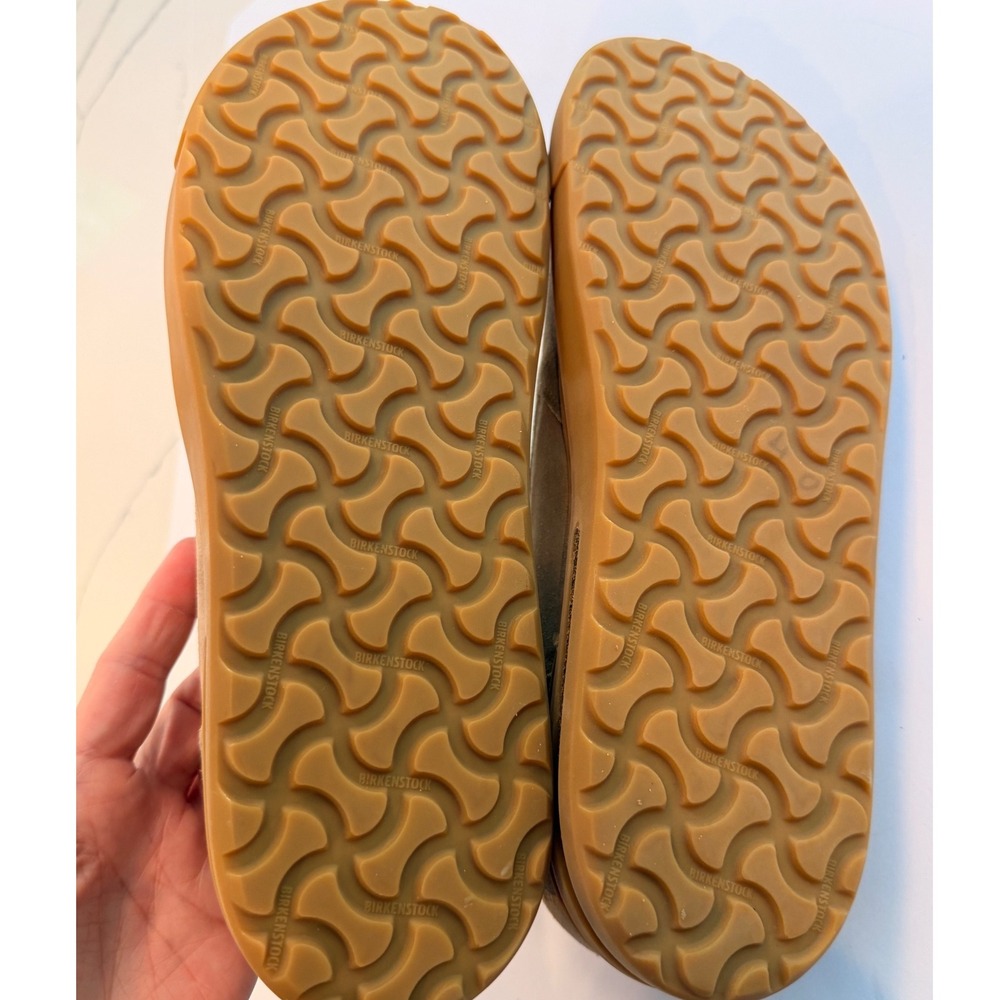 Birkenstock Oswego Suede Slip On Shoes Mens 44 Sand Beige Loafers 1019416 - Picture 6 of 7
